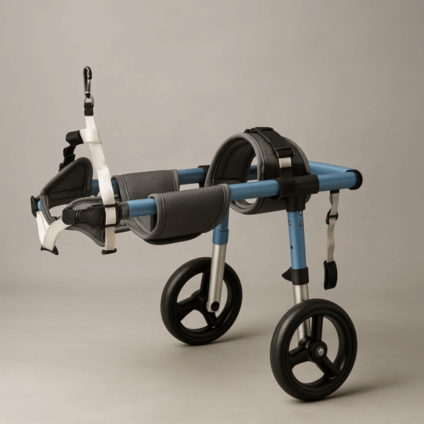 A dog wheelchair for pet mobility
