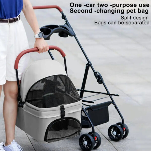 Pet Stroller And Travel Carrier for Small/Medium Dogs - Image 3